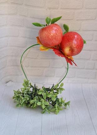 Обруч червоне яблуко, костюм яблуко