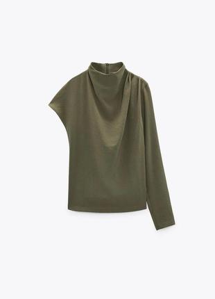 Асиметричний топ кофта zara