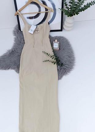 Платье футляр миди от zara, размер xs