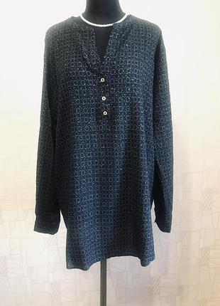 Рубашка батал вискоза, золотистое напыление 2xl-3xl