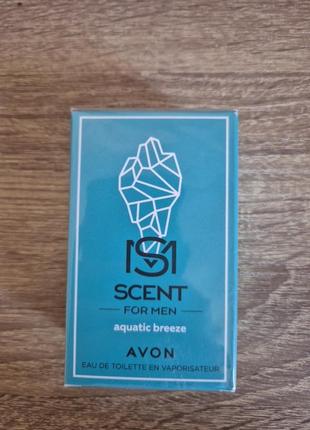 Scent for men aquatic breeze avon туалетная вода для мужчин