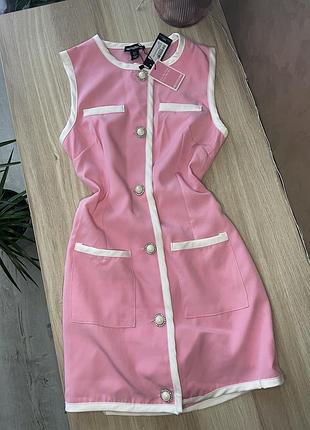 Розовое мини платье от plt