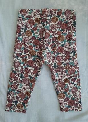 Лосины (леггинсы) утепленные для девочки h&m 74 см (6-9 m)2 фото