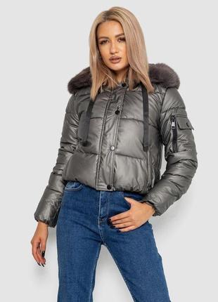 Куртка жіноча зимова, колір сірий, 244r2170