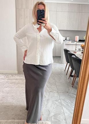 Стильная актуальная рубашка zara 👌вискоза