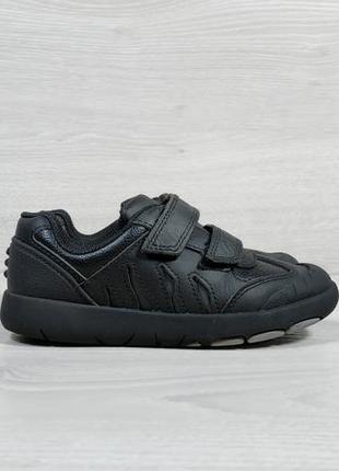Шкіряні дитячі кросівки на липучках clarks оригінал, розмір 29