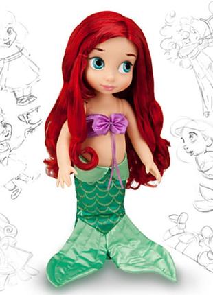 Кукла принцесса disney animators ариэль, русалочка