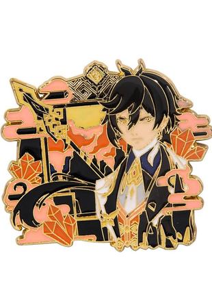 Значок геншин імпакт чжун лі 6 см genshin impact №3