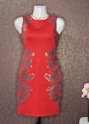 Червона сукня (made in uk)1 фото