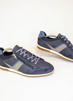 Geox respira renan мужские кожаные кроссовки оригинал! р. 41 26,5 см
