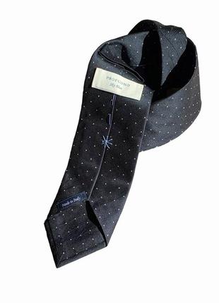 Profuomo sky blue silk grenadine tie шелковый галстук