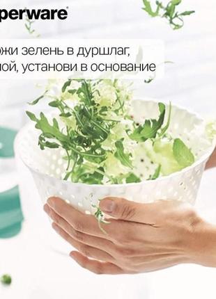 Карусель для сушки зелени 3.9л tupperware7 фото