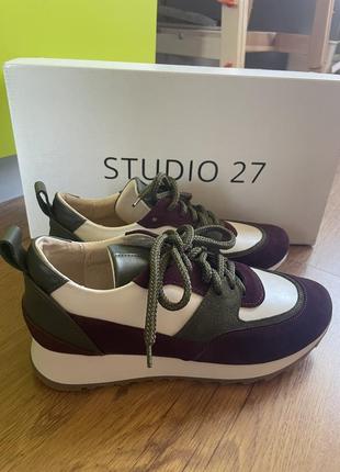 Кроссовки осенние кожаные от studio 27