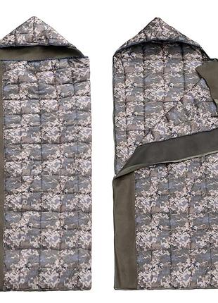 Літний спальний мішок із захистом від комарів 220х80 піксель легкий спальник одіяло для зсу