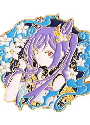Значок геншин импакт кэ цин 6 см - genshin impact