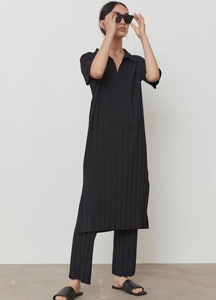 Трикотажное платье поло от h&m