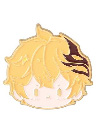 Значок геншин імпакт тарталья 3,5 см - genshin impact