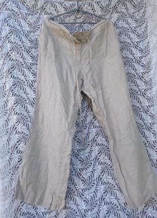 Легкие брюки лен большого размера