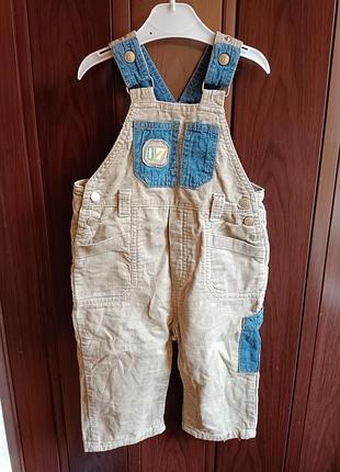 Вельветовый комбинезон для мальчика. размер 80 см.
