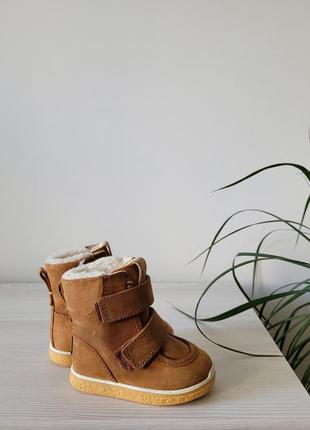 Сапожки зимние кожаные оригинал ecco crepetray mini 753431 гг.20