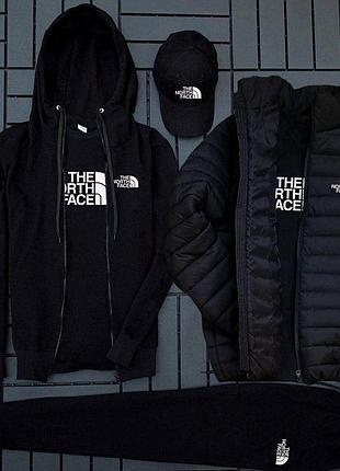 5в1 зимний мужской спортивный костюм с курткой the north face