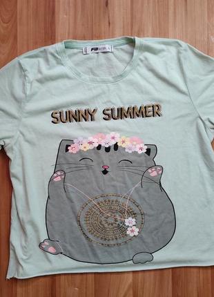 Легкая футболка sunny summer fb sister