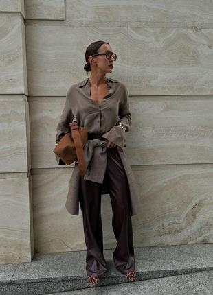 Замшевая рубашка