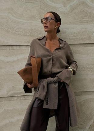 Замшевая рубашка