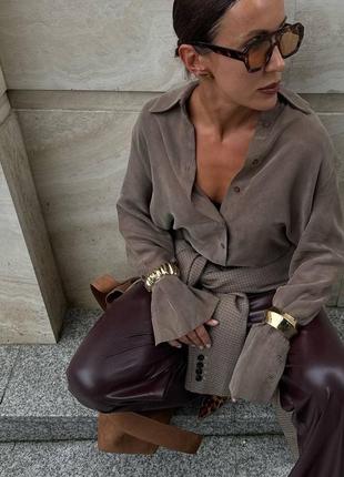 Замшевая рубашка