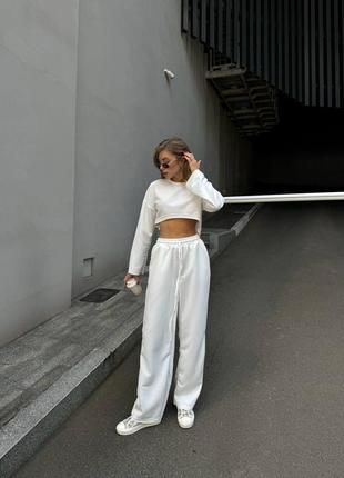 Костюм (укороченный лонгслив + штаны)