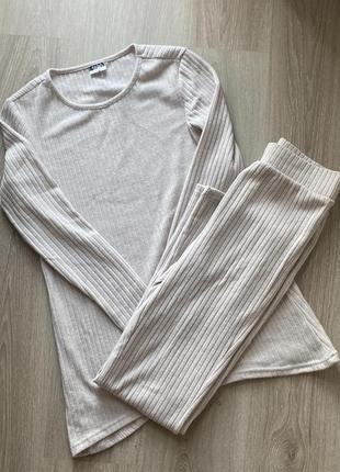 Костюм вязка беж