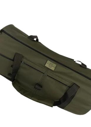 Сумка-рюкзак 100л oxford хаки со стропами для каримата сумка баул для всу1 фото