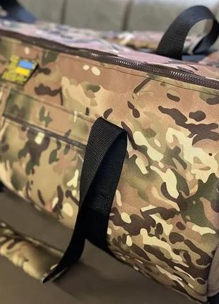 Сумка баул 100л cordura камуфляж + стропи для каримату2 фото