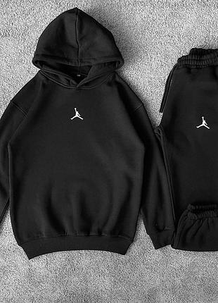 Мужской теплый костюм на флисе зимний jordan
