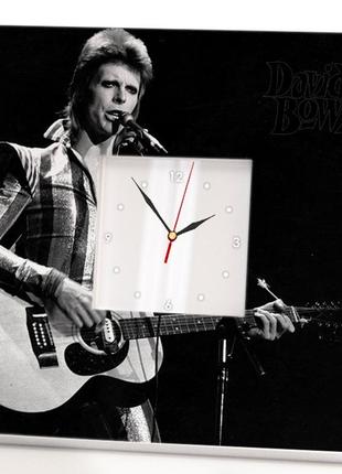Годинник "девід бові. david bowie" подарунок для фанатів, поп-музика, прикраса інтер'єру в бар, клуб