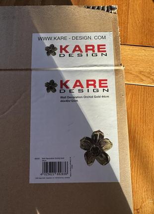 Декор настенный kare design orchid 44x40 см золотой