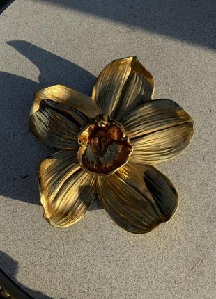 Декор настенный kare design orchid 44x40 см золотой