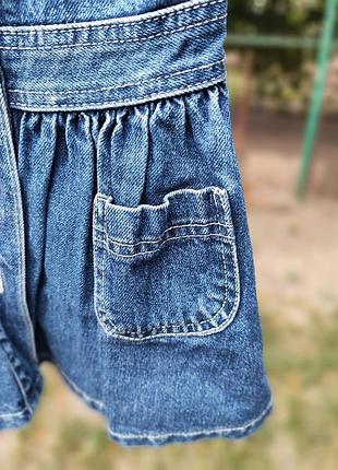 Джинсовый сарафан для девочки