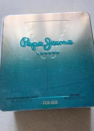 Женский подарочный набор pepe jeans celebrate for her 80мл