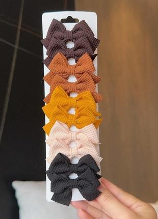 Набір стильних заколок бантики 🔥