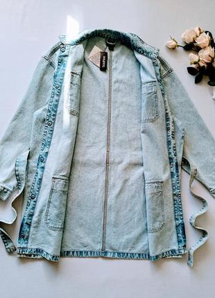 Тренч джинсовый большого размера