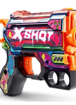 Іграшкова зброя zuru x-shot швидкострільний бластер skins menace mercenary (8 патронів) (36515p)
