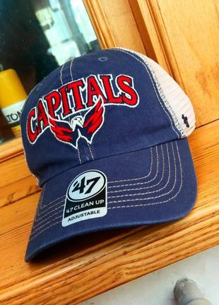 Бейсболка кепка тракер washington capitals (usa) nhl nfl mlb nba new era