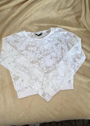 Топ, укорочена кофта з мережива