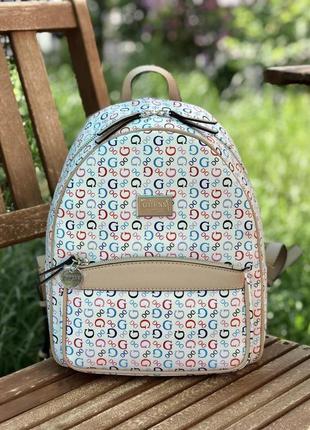 Рюкзак женский guess оригинал mckinney logo backpack гесс белый3 фото