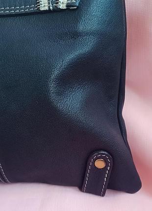 Кожаная сумка от river island. 4