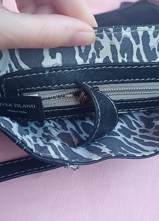 Кожаная сумка от river island. 9