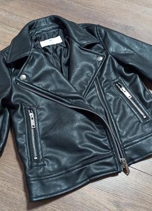 Косуха h&m, 5-6 лет, 110/116 см, кожанка, кожаная куртка