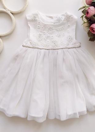 Белое нарядное платье артикул: 21060