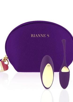 Виброяйцо с вибрирующим пультом д/у rianne s pulsy playball deep purple